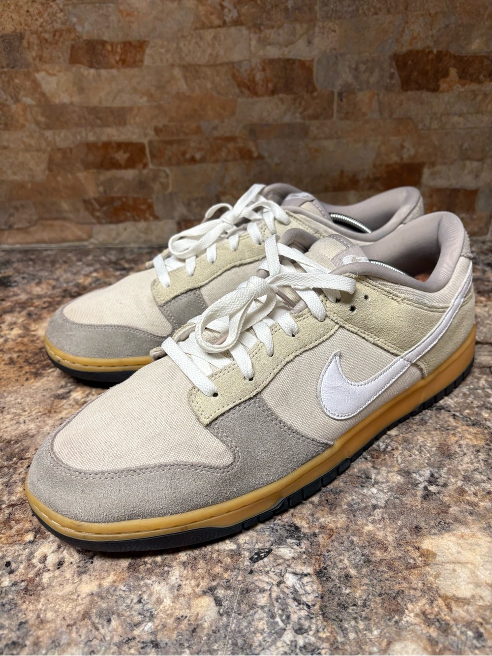 Nike Dunk Low Suede & Canvas Gray HV4301-030 Size 14